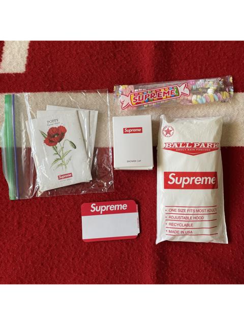 Supreme Accessories Pack - Poncho, Shower Cap, Candy etc.
