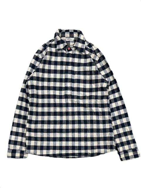 Other Designers Rare Eternal Japan Half Zipper Flannel Shirt