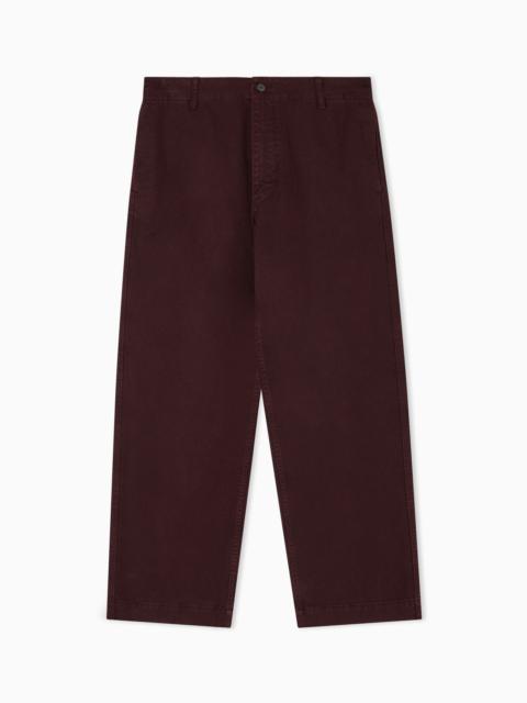 EMPORIO ARMANI NEW YORK CAPSULE COLLECTION DRILL TROUSERS