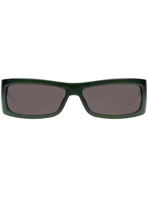GUCCI Gucci Rectangular Frame Sunglasses Dark Green