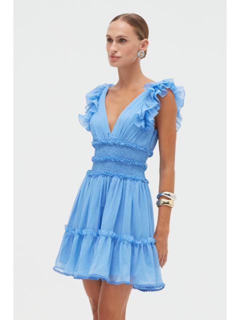 PatBO CHIFFON WONDERLAND FLUTTER MINI DRESS