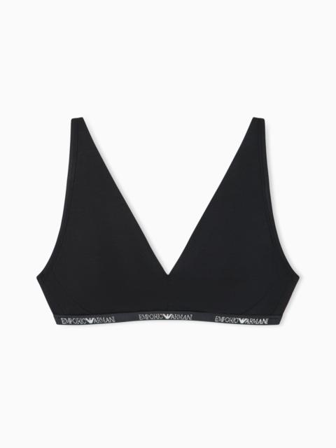 EMPORIO ARMANI ASV ESSENTIAL JERSEY PADDED BRALETTE WITH LOGO