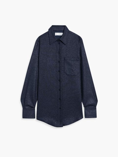 Victoria Beckham Metallic jersey shirt