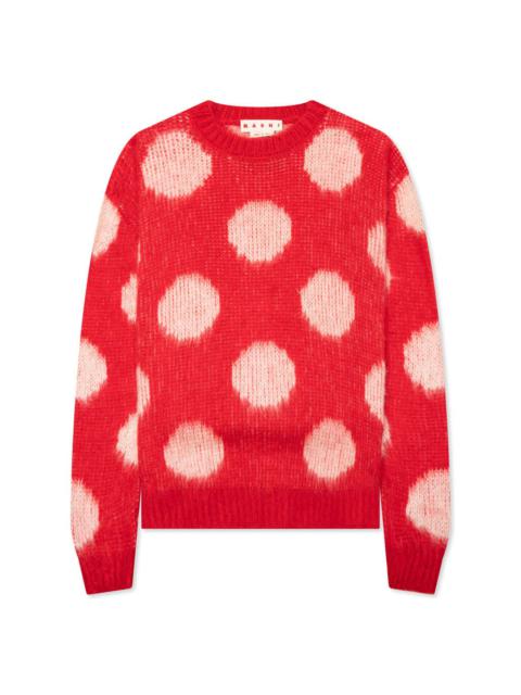 Marni ROUNDNECK SWEATER - TULIP