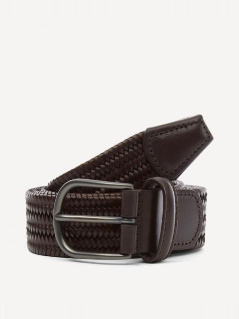 Anderson's Plain Leather Woven Belt