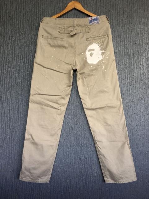 A BATHING APE® OG Bape Logo Pain Splat Chino Pants