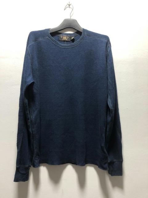 Other Designers RRL Ralph Lauren - RRL T Shirt Longsleeve Indigo Polo Ralph Lauren