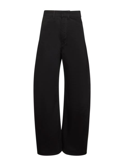 Lemaire Women Black Denim High Waisted Curved Jeans