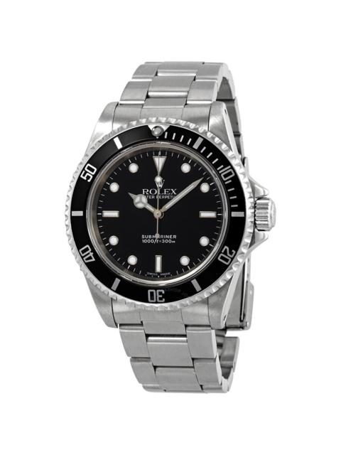 ROLEX Pre-owned Rolex Submariner Automatic Chronometer Black Dial Men's Watch 14060 BKSO