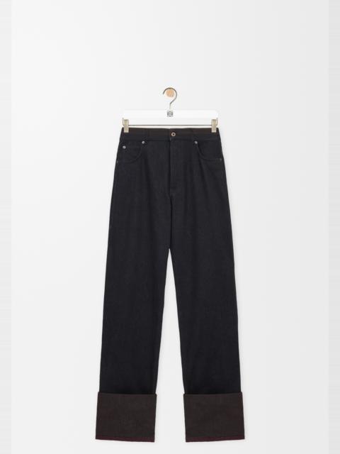 Loewe Turn-up jeans in denim