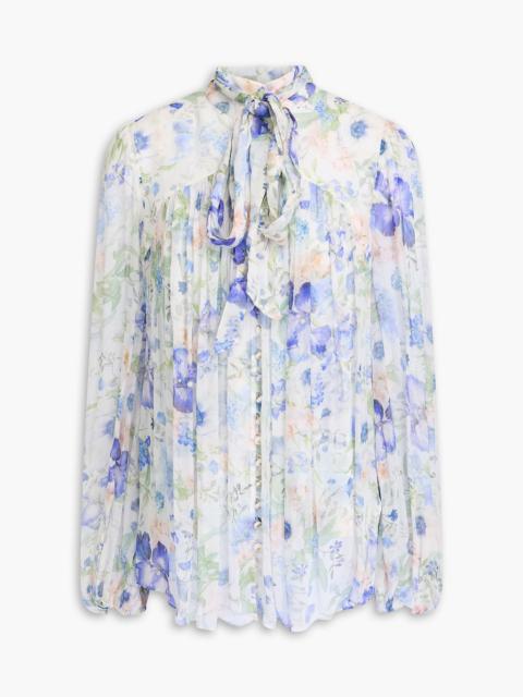 Zimmermann Floral-print crepon blouse