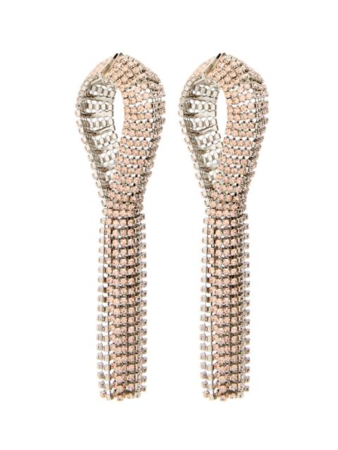 Rabanne Fringed Crystal-embellished Drop Earrings