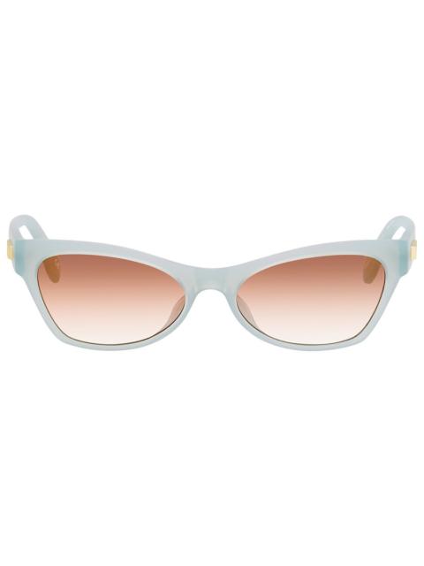 adidas Adidas Originals Brown Mirror Cat Eye Ladies Sunglasses OR0010 85G 54