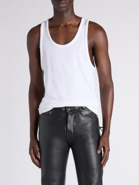 TOM FORD TOM FORD Soft Rib Tank in Aw002 White at Nordstrom