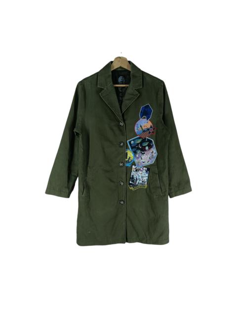 Other Designers Vintage - Japanese Brand SCOLAR Patchwork Long Jacket very nice design