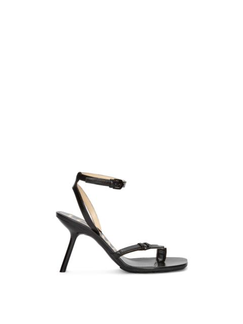 Petal stiletto sandal in lambskin