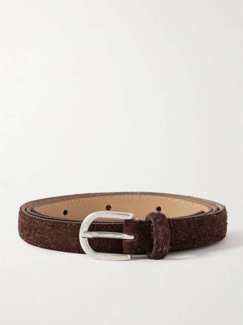 mfpen 2cm Brushed-Suede Belt Brown