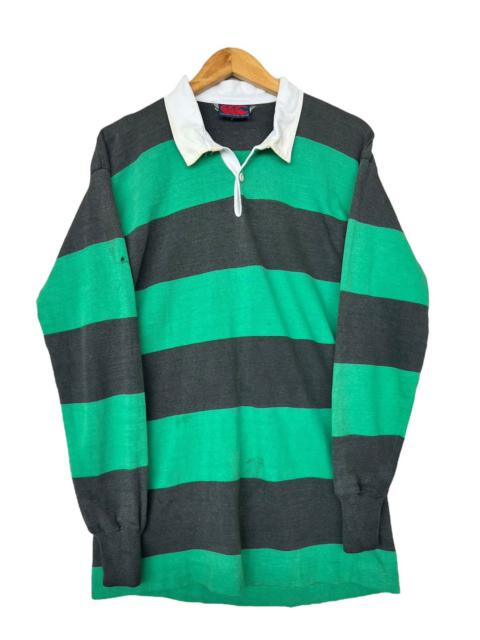 Vintage 80s Centerburry New Zealand Polo Rugby Green Shirt