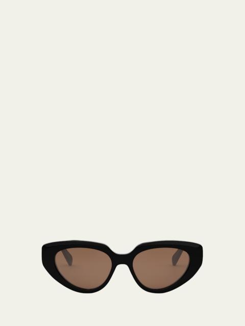 CELINE Bold 3 Dots Acetate Cat-Eye Sunglasses