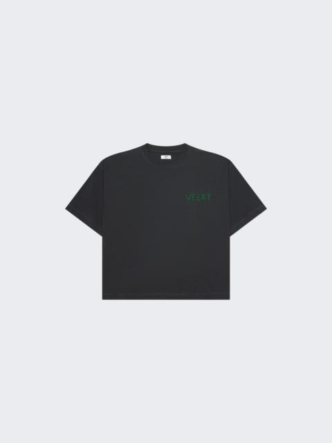 Handwritten Embroidered T-Shirt Dark Grey