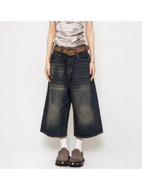 Other Designers Archival Clothing - Blue harajuku Japanese style jort pant