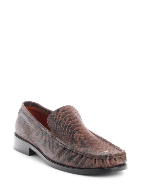 Acne Studios Acne Studios Python Print Loafer in Brown at Nordstrom