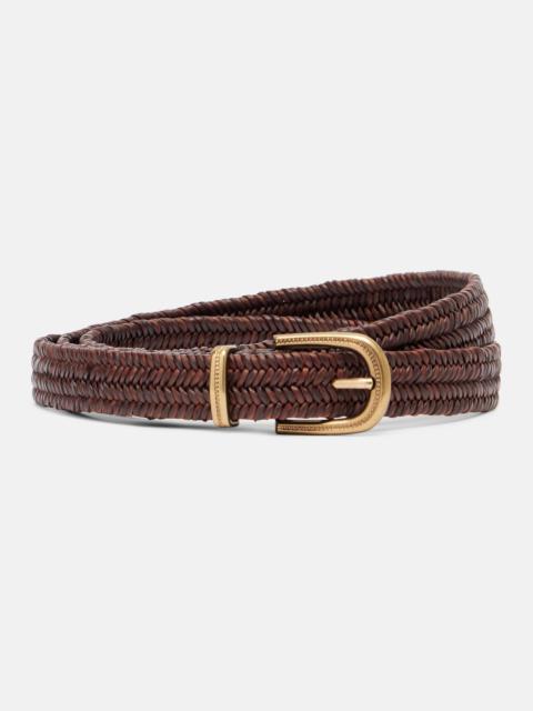 Brunello Cucinelli Woven leather belt