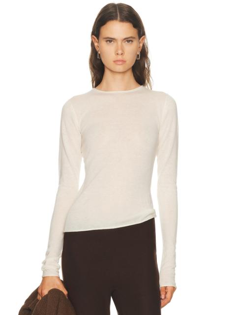SKIMS Sheer Cashmere Long Sleeve Top
