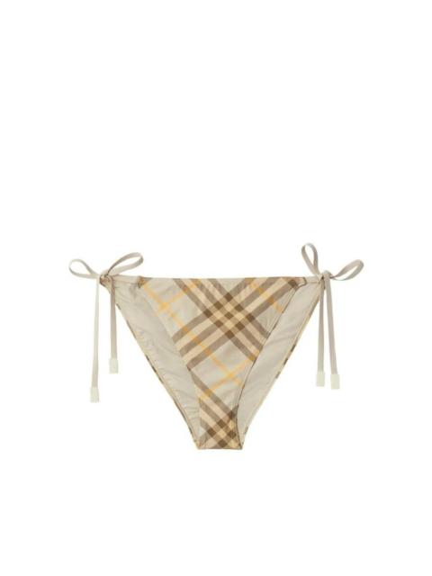 Burberry Burberry Check Print Slip-On Bikini Briefs