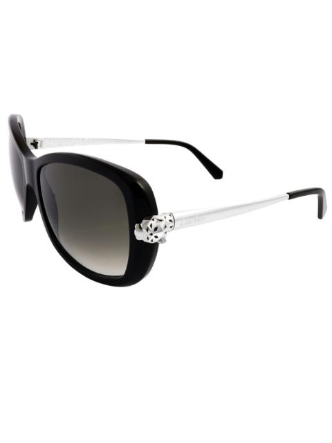 Cartier Cartier Panthere de Cartier Grey Square Ladies Sunglasses CT0066S 003 55