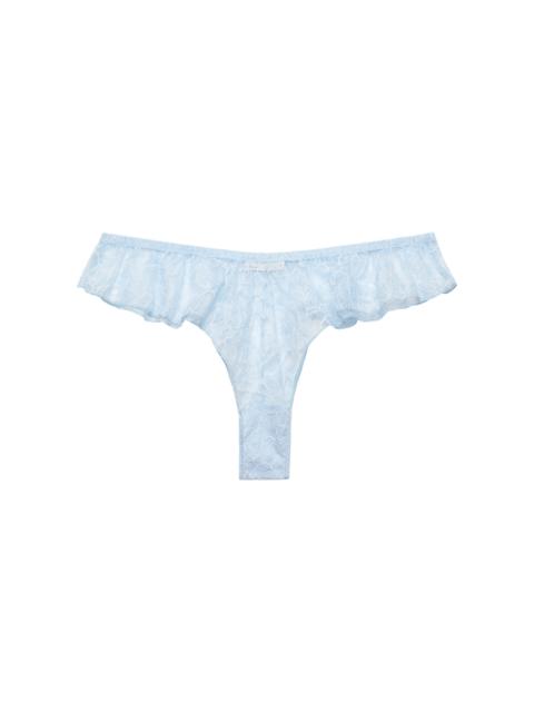 Fleur du Mal Jasmine Lace Flutter Briefs light blue
