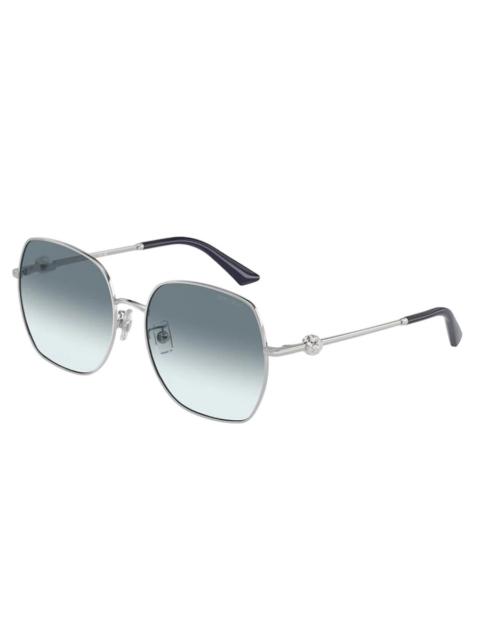 JIMMY CHOO Jimmy Choo Gradient Blue Square Ladies Sunglasses JC4008HD 300219 59