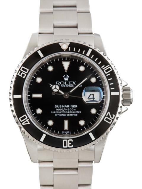 ROLEX Pre-Owned Rolex Submariner Ref 16610 Stainless Steel Oyster