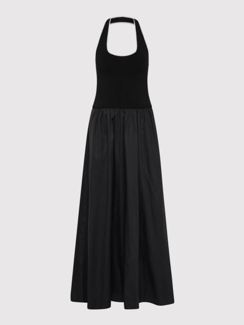 ST. AGNI Halter Gathered Dress - Black