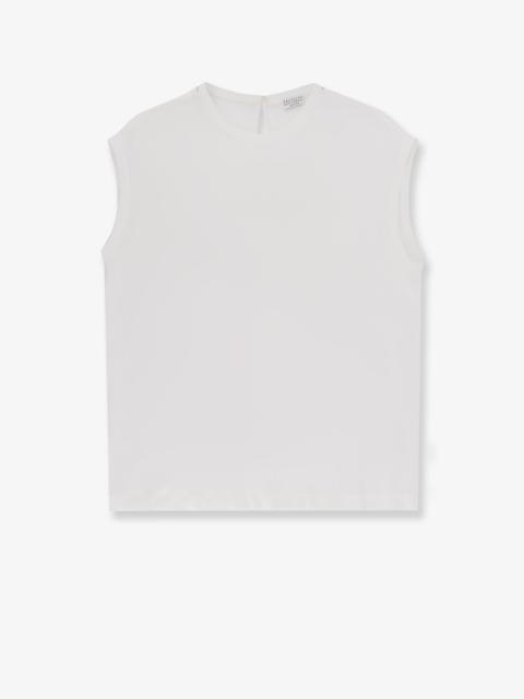 Brunello Cucinelli Brunello Cucinelli Stretch Silk Top