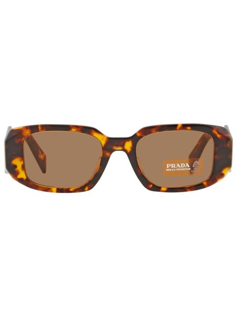 Prada Prada Dark Brown Rectangular Ladies Sunglasses PR 17WSF VAU2Z1 51