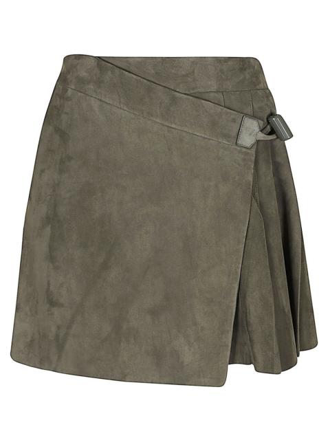Loewe Loewe Women Suede Mini Skirt