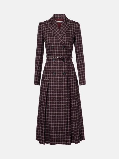EMILIA WICKSTEAD Chaney houndstooth wool-blend midi dress