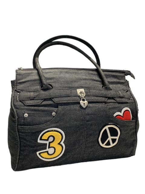 Other Designers Custom - Vintage Denim Handmade Birkin Style Handbag