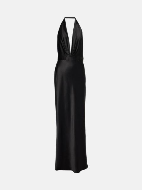 NILI LOTAN Essy silk charmeuse gown