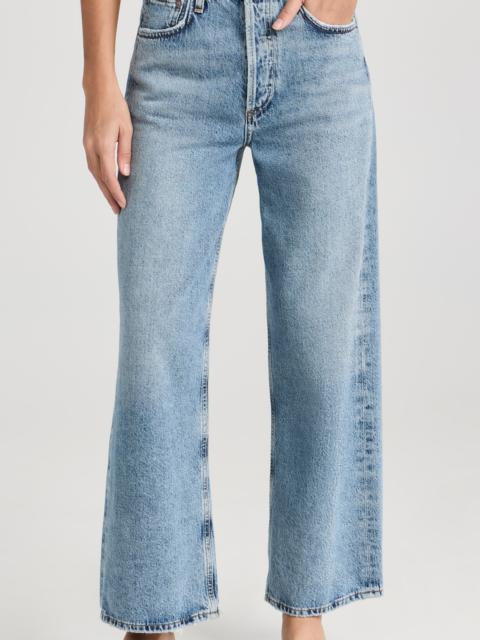 AGOLDE Ren: High Rise Wide Leg Jeans