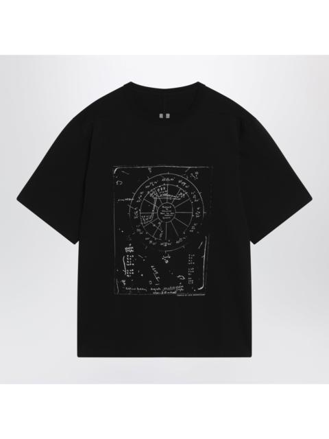 Rick Owens Rick Owens Brad Temple T-Shirt In Cotton Jersey Black/Milk Men