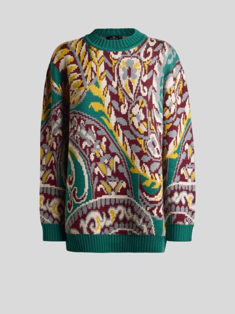 Etro PAISLEY JACQUARD SWEATER IN WOOL