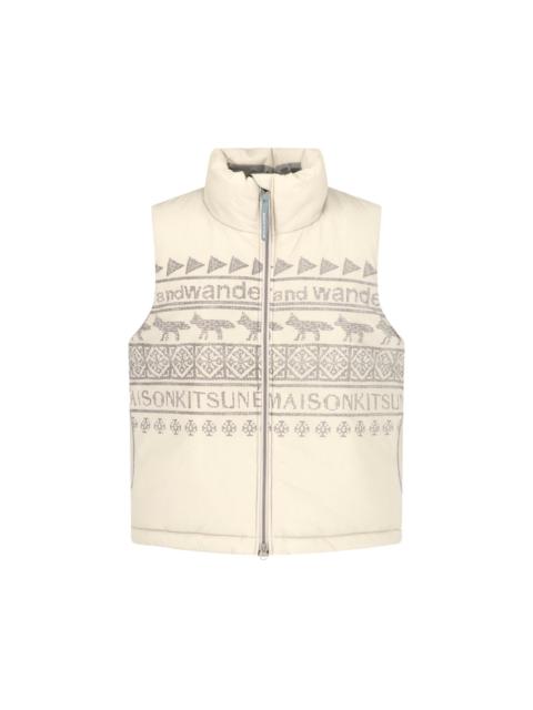 and Wander X MAISON KITSUNÉ "NORDIC BORDER" VEST