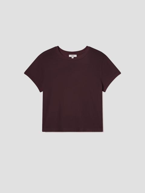AGOLDE ADINE SHRUNKEN TEE IN ROOT