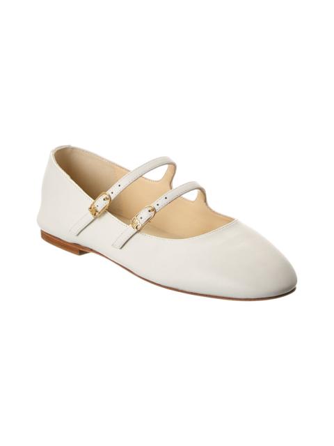 CELINE CELINE Les Leather Ballerina Flat