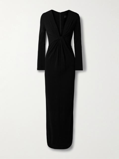 NILI LOTAN Tavi Twist-front Jersey Dress