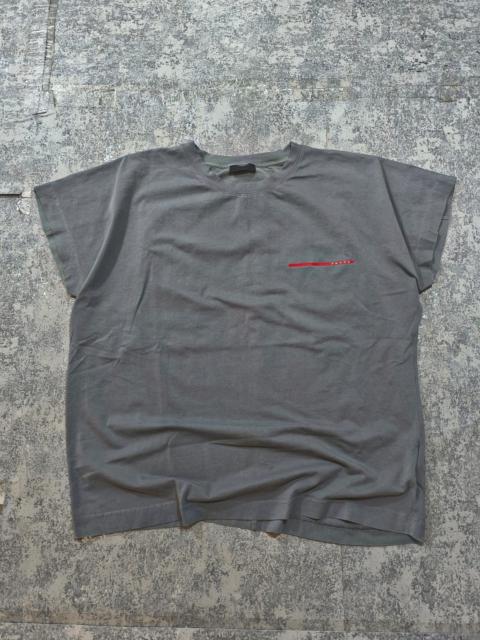 Prada oversize boxy faded prada avantgarde design tshirt
