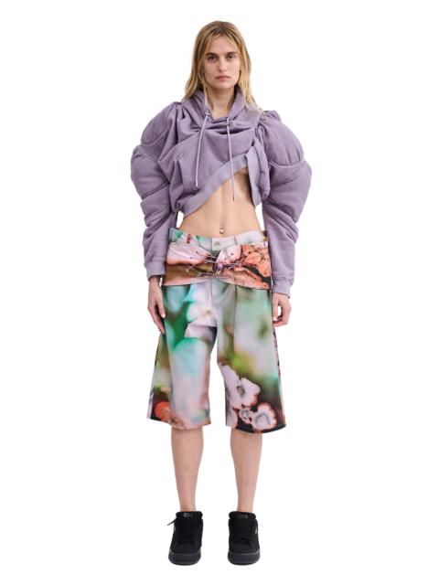 Collina Strada MAUVE MUSCLE CROPPED HOODIE