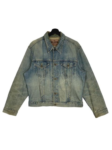 Other Designers Vintage 80s Big John Spirit Button Denim Jacket Size M